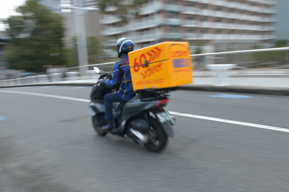 集荷時間0分のライダー常駐