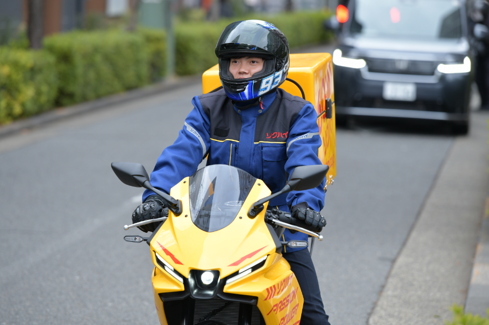 業界最大数のバイク便ライダー