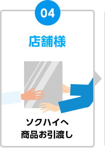 4 店舗様 ソクハイへ商品お引渡し